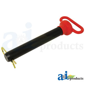 A-HP109 Hitch Pin, Red Handled 1 1/4" x 8 1/2