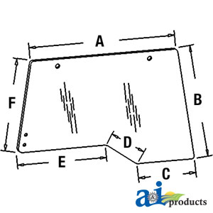 A-96671C3 Glass, Side (RH)