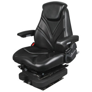 A-F20A5045 Seat, F20 Series w/ Isolator, Low Pro Air Suspension, Black Vinyl