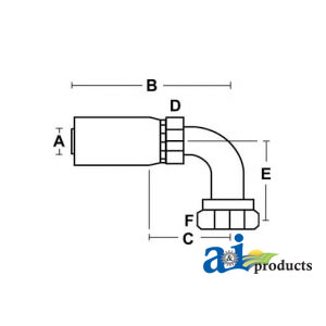 A-FFX90L-08-10 (HC-FFX90L) FEMALE SEAL L