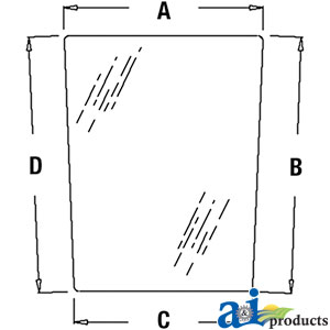 A-R96195 Glass, Windshield, Lower (RH)