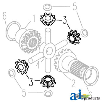 A-957E4292B Gear, Differential Spider (1)