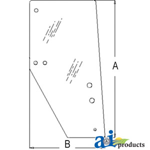 A-3F260-53050 Glass, Door (RH)