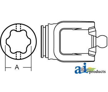 A-27960 Inboard Yoke, 2580 Series