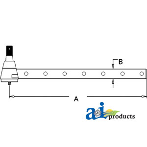 A-AR63591 Tie Rod, Long (7 cross holes)