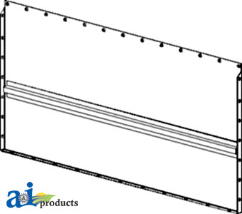 A-AH96541 Feeder House Bottom, Upper Back, Regular Length