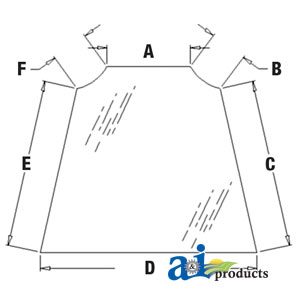 A-F44623 Glass, Windshield