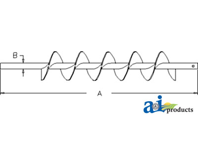 A-AH169620 Auger, Shoe Grain Supply (LH)