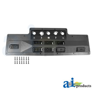 A-AH118028 Bezel W/ Air Louvers; Black