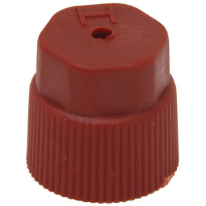 A-CP0132 16mm Red R-134a High Side Valve Port Cap OEM & Aftermarket (5 Pack)