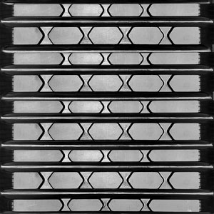 A-6391500MTL Rubber Track, MTL Tread Pattern, 639-1500MTL 15X4X42 RTS TRACK