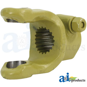 A-BP509063854-A Implement Yoke, Splined 1 3/4" - 20 Spline w/ Tapered Pin
