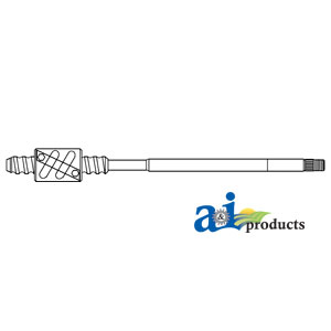 A-D2NN3A710B Manual Steering Shaft w/ Nut