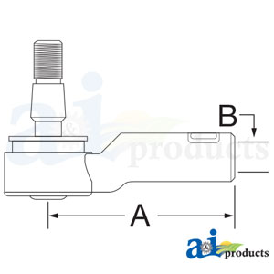A-SBA334801360 Tie Rod End, Outer, RH