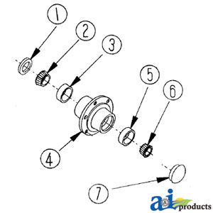 A-6395 Hub, Complete Assy. (EWC)