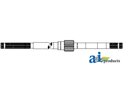 A-AH135606 Shaft Assy, w/Hub, Variable Drive Sheave & Mountings, Front