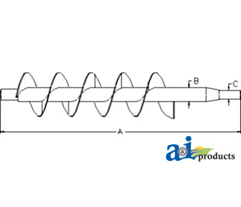 A-87347842 Auger, Inclined Delivery Elevator; Stainless Steel