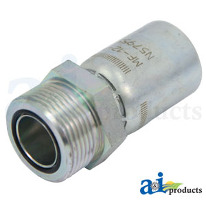 A-MF-10-12 (HC-MF) Male Seal Lok - Rigid - Straight (w/ O-Ring)