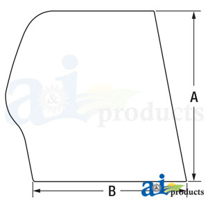 A-7261609 Glass, RH Rear Side, Fixed