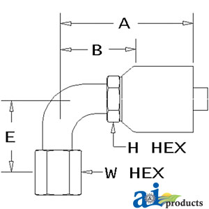 A-FJX90-08-12-W (HW-FJX90) JIC 37° SWIVEL
