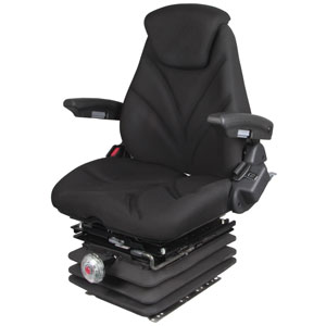 A-F20M7130 Seat, F20 Series w/ Isolator, Mechanical Suspension, Black Cloth