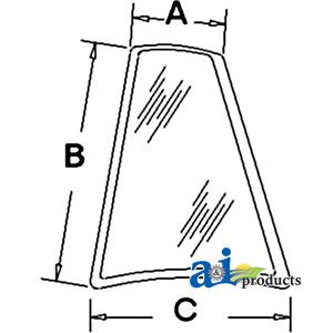 A-D126205 Glass, Rear, Quarter (LH)