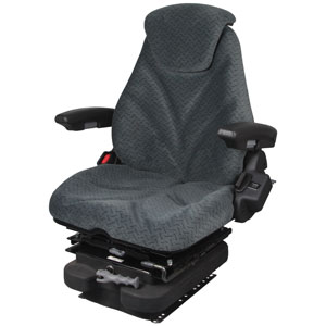 A-F20M5135 Seat, F20 Series w/ Isolator, Low Pro Mechanical Suspension, Gray Cloth