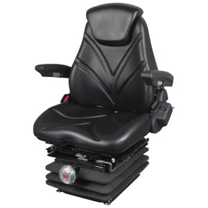 A-F20M7145 Seat, F20 Series w/ Isolator, Mechanical Suspension, Black Vinyl