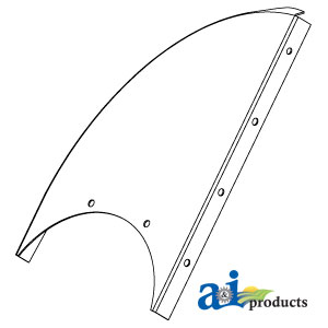 A-189456A1 Plate, Grain Elevator Head, Inclined, LH Front