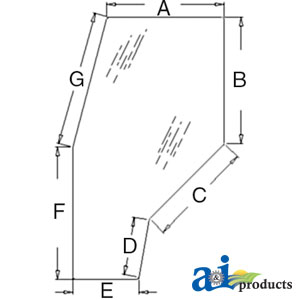 A-R141527 Glass, Door (RH/LH) - Tinted