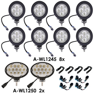 A-WL40SKT Light Kit, LED, 10 Lights