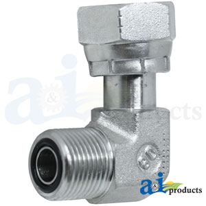 A-38H1095 Fitting, Hydraulic, Elbow, 90 DEG, Swivel