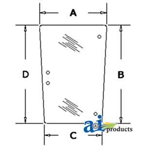 A-3302705M5 Glass, Side (RH/LH)