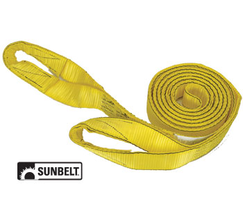 A-B1151520 PRO GRIP Tow Strap, 20' x 2" with Loops, Nylon