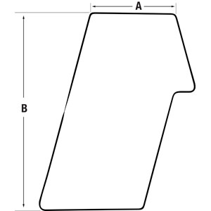 A-6691003 Glass, RH Rear Stationary