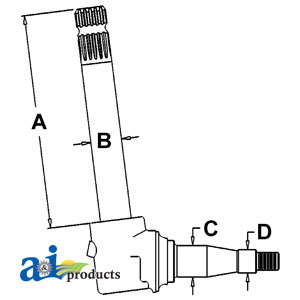 A-AT76758 Spindle (RH/LH)