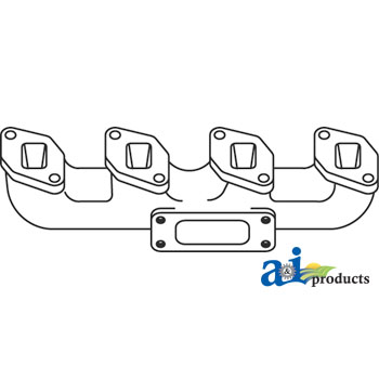 A-3136066R12 MANIFOLD; VERTICAL EXHAUST