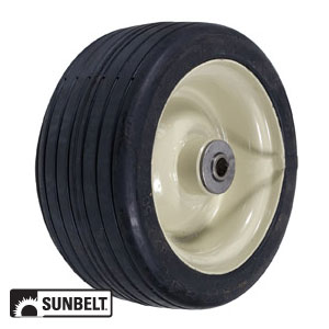 A-B1WL47 WHEEL-DECK, 8X3.5, RIBBED, STEEL-TAN