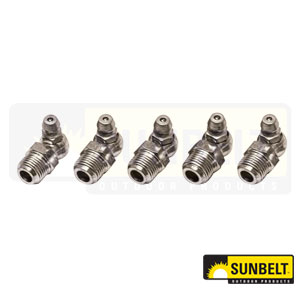 A-B1PLGF44720 1/8" PTF Special Short 90 Degree Grease Fitting, 5pcs