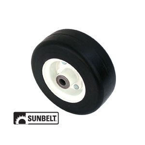 A-B1CO8866 WHEEL-SMOOTH, 8X3X4, SOLID, WHITE