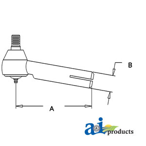 A-1028098M91 Tie Rod, Inner (LH)