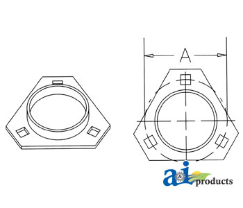 A-H103265 Pressed Flanged Housing
