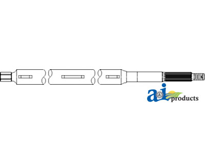 A-H203850 Shaft, Feeder House, Upper (High Capacity)