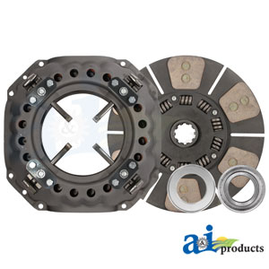 A-CLK107 Clutch Kit: 13", Pressure Plate, Trans Disc, Release Bearing, Pilot Bearing