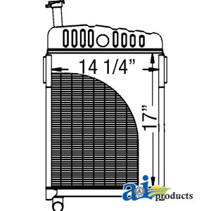 A-AT10695 Radiator; Long Filler Neck