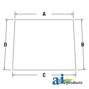A-AH166648 Glass, Windshield (Glass Only)