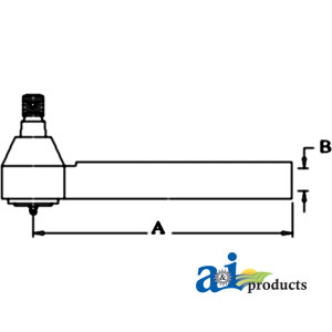 A-3764027M2 Tie Rod w/ Tube