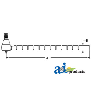 A-AT20944 Tie Rod, 13 grooves