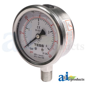 A-GG60 Gauge, 60 Lb.; Glycerin Filled