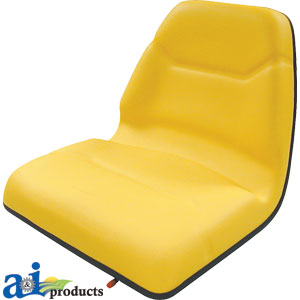 A-TMS111YL Seat, Michigan Style, w/ Slide Track, Deluxe Cushion, YLW